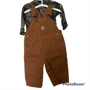 Carhartt Camo/Tan Overalls Set